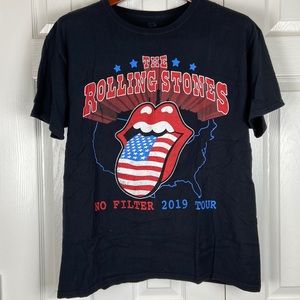 Fruit of the Loom Rolling Stones No Filter 2019 Tour band fan t shirt mens L